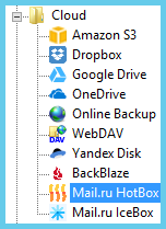 Резервное копирование на облако Mail.ru Hotbox