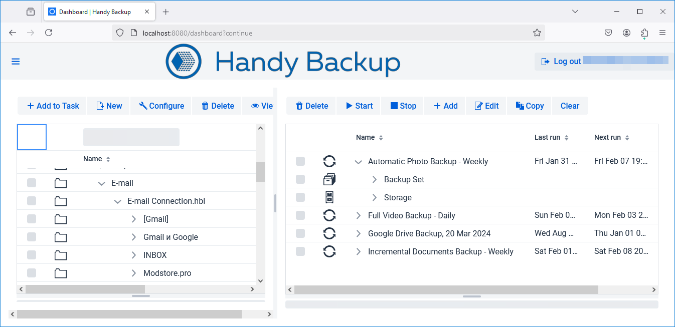 Вид управления drag-and-drop