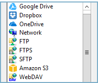 Хранение копий сервера FTP (SFTP или FTPS) в других местах: Google Диск, Яндекс Диск и др.
